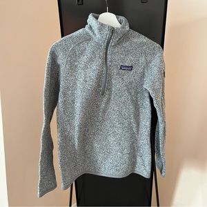 Patagonia Grey Quater Zip Sweatshirt Size Small